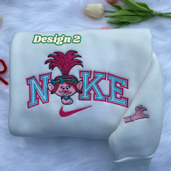 Poppy And Branch Nike Embroidered Sweatshirts, Nike Matching Embroidered Hoodies