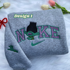 Poppy And Branch Nike Embroidered Sweatshirts, Nike Matching Embroidered Hoodies
