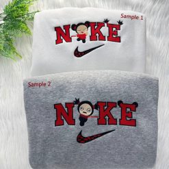 Pucca Love Garu Nike Embroidered Sweatshirts, Matching Couple Nike Embroidered Hoodies