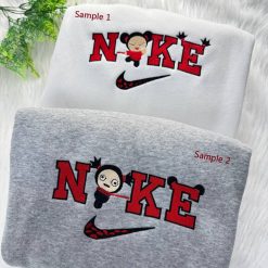 Pucca Love Garu Nike Embroidered Sweatshirts, Matching Couple Nike Embroidered Hoodies2