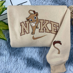 Simba And Nala Nike Matching Embroidered Sweatshirts, The Lion King Nike Embroidered Sweatshirts