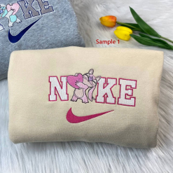 Sitch And Angel Disney Nike Embroidered Sweatshirts, Nike Couple Embroidery (3)