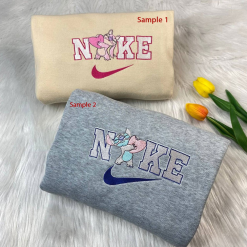 Sitch And Angel Disney Nike Embroidered Sweatshirts, Nike Couple Embroidery (4)