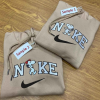 Sitch And Angel Disney Nike Embroidered Sweatshirts, Nike Couple Embroidery