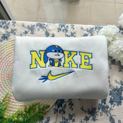 Snow Ball Nike Embroidered Sweatshirt, Nike Couple Embroidery, Matching Embroidered Hoodies (4)