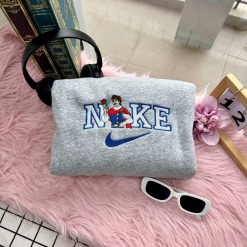 Snow White And Prince Disney Nike Embroidered Sweatshirt, Nike Couple Embroidery, Matching Embroidered Hoodies (2)