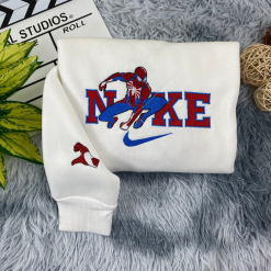 Spiderman And Felicia Hardy Nike Embroidered Sweatshirts, Marvel Comics Nike Embroidered Hoodies