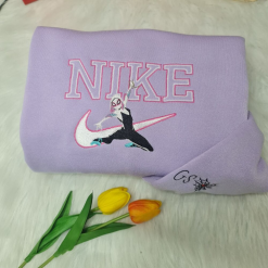 Spiderman Miles Morales and Gwen Stacy Nike Embroidered Sweatshirts, Nike Matching Embroidery (4)