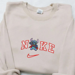 Stitch x Superman Nike Embroidered Sweatshirt, Disney Characters Hoodie, Nike Inspired Sweatshirt