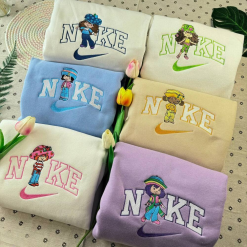 Strawberry Shortcake Nike Embroidered Sweatshirts, Nike Couple Embroidery, Gift For Your Friends (6)