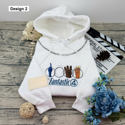 The Fantastic Four Embroidered Sweatshirts, Marvel Embroidered Shirt