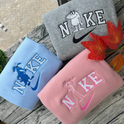 The Pink Panther Show Nike Embroidered Sweatshirts, Nike Matching Embroidery