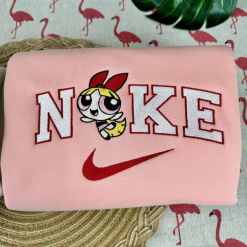 The Powerpuff Girls Nike Embroidered Sweatshirts, Nike Couple Embroidered Sweatshirts (2)