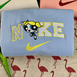 The Powerpuff Girls Nike Embroidered Sweatshirts, Nike Couple Embroidered Sweatshirts (4)