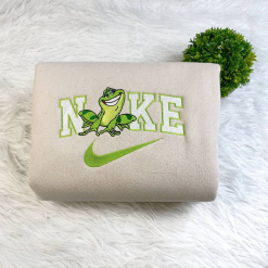 The Princess and the Frog Disney Nike Embroidered Sweatshirts, Nike Embroidered Matching Couple Shirts