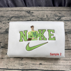 Tiana Princess And Prince Naveen Disney Nike Embroidered Sweatshirts, Disney Nike Embroidered Matching Couple Sweatshirts