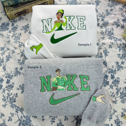 Tiana Princess And The Frog Cast Disney Embroidered Sweatshirts, Nike Matching Embroidery