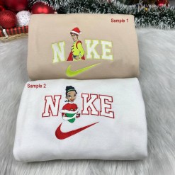 Tiana Princess And The Frog Disney Nike Embroidered Sweatshirts, Disney Nike Matching Embroidery