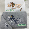 Ember Lumen And Wade Ripple Disney Nike Embroidered Sweatshirts, Nike Couple Embroidered Sweatshirts