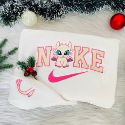 Toothless Night Fury And Light How To Train Your Dragon Disney Nike Embroidered Sweatshirt, Nike Matching Embroidered Hoodies (4)