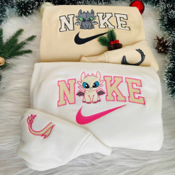 Toothless Night Fury And Light How To Train Your Dragon Disney Nike Embroidered Sweatshirt, Nike Matching Embroidered Hoodies (6)