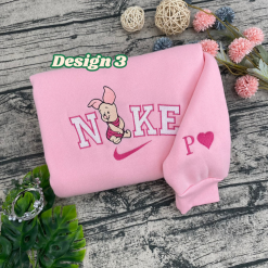 Winnie the Pooh Characters Nike Matching Embroidered, Disney Nike Embroidered Hoodies