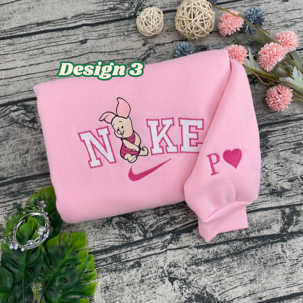 Winnie the Pooh Characters Nike Matching Embroidered, Disney Nike Embroidered Hoodies Winnie the Pooh Characters Nike Matching Embroidered, Disney Nike Embroidered Hoodies