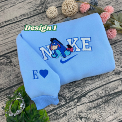 Winnie the Pooh Characters Nike Matching Embroidered, Disney Nike Embroidered Hoodies (4)